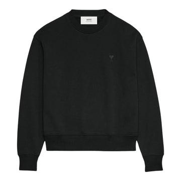 AMI Paris Logo-embroidered Cotton Sweatshirt