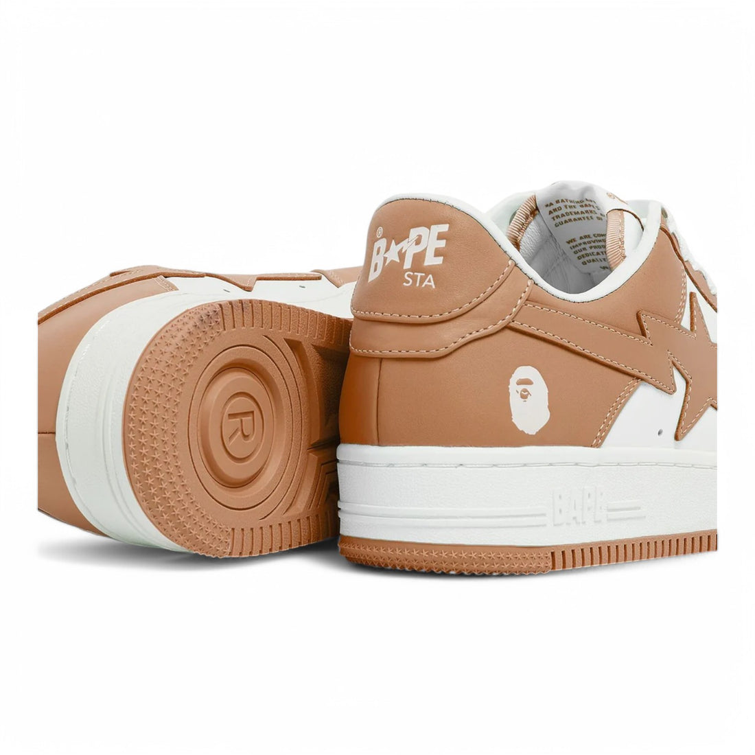 A Bathing Ape BapeSta 'White Beige'