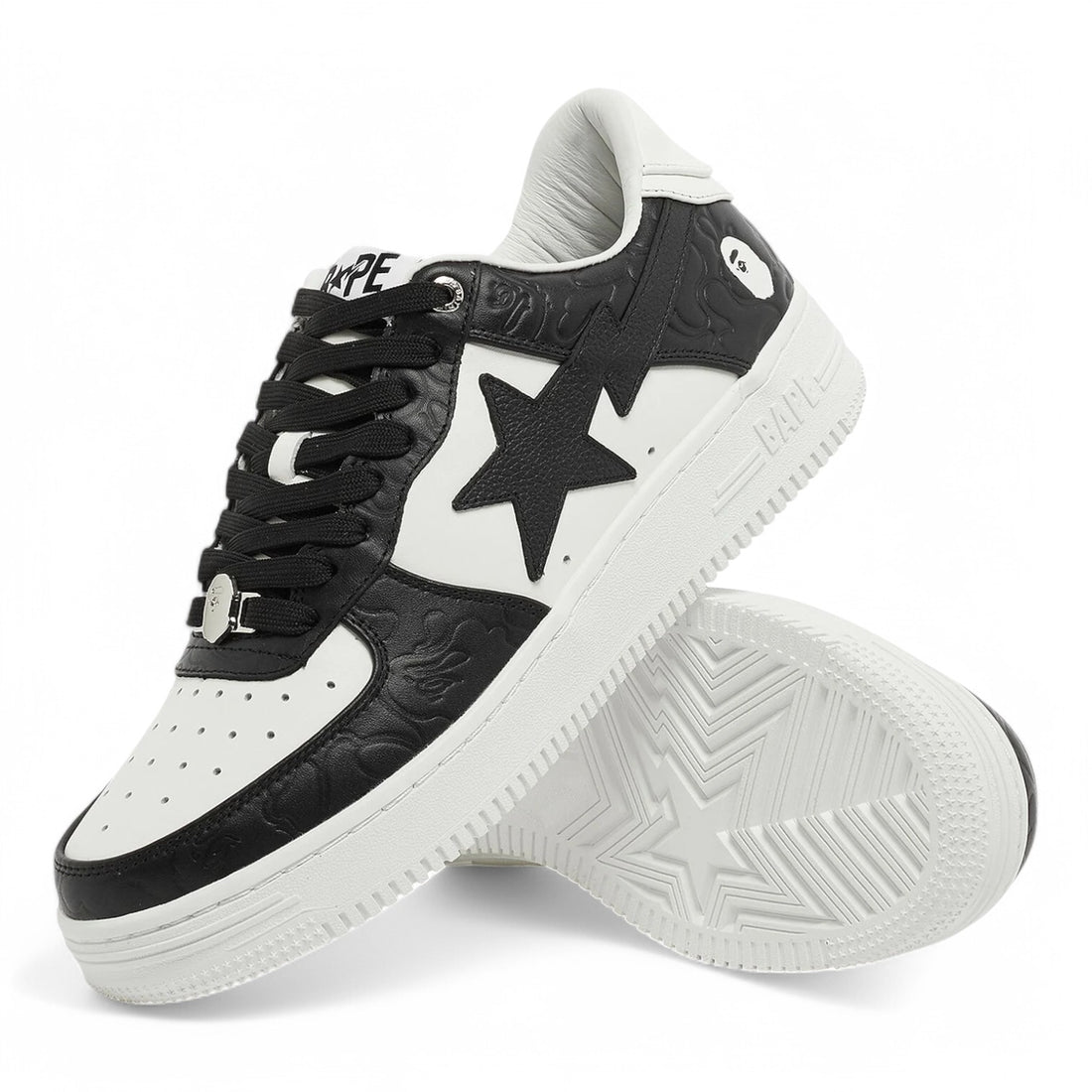 A Bathing Ape BapeSta 'Camo White Black'