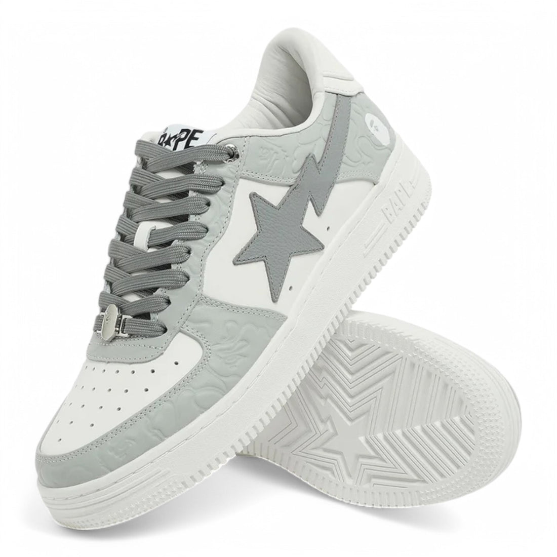 A Bathing Ape BapeSta 'Camo White Grey'