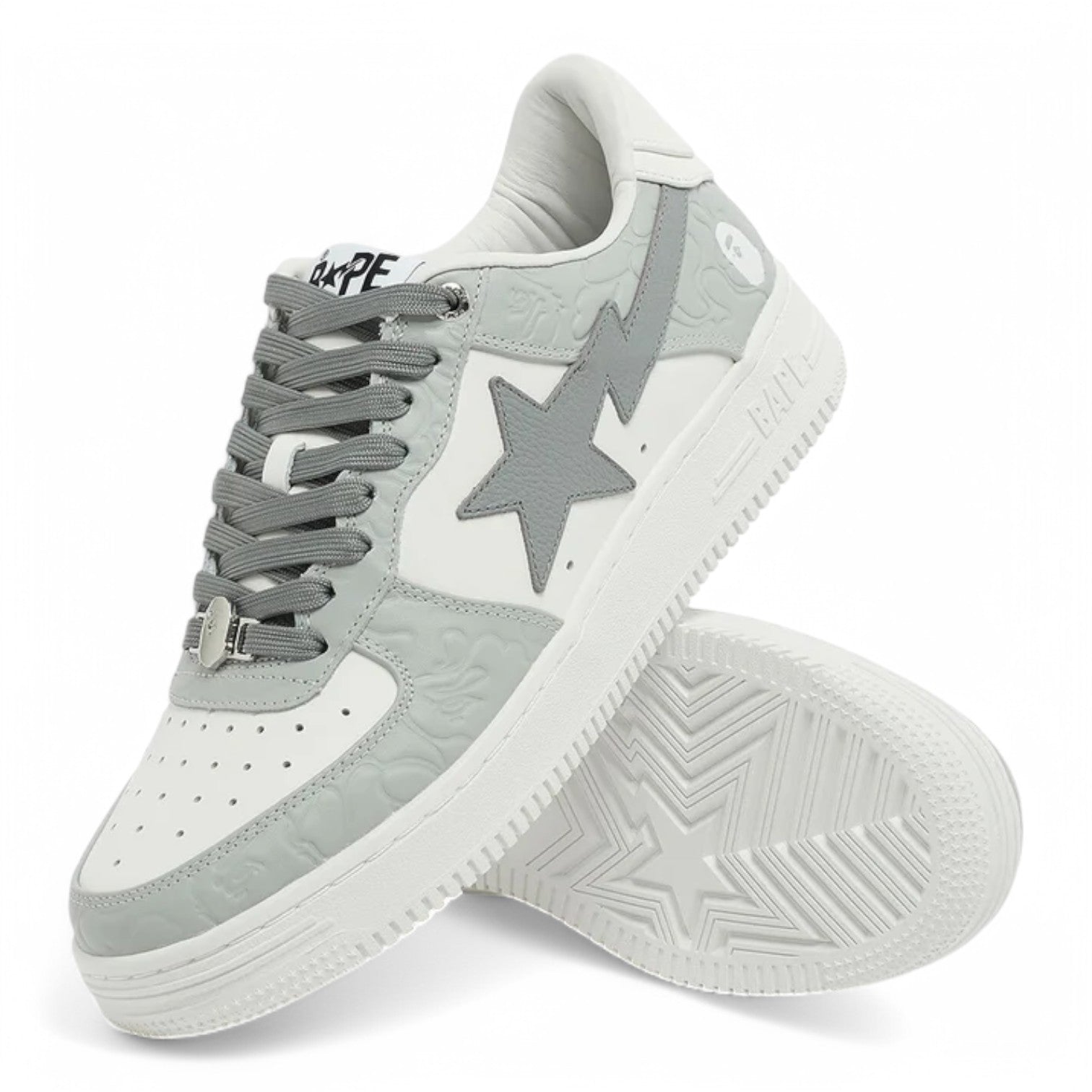 A Bathing Ape BapeSta 'Camo White Grey'