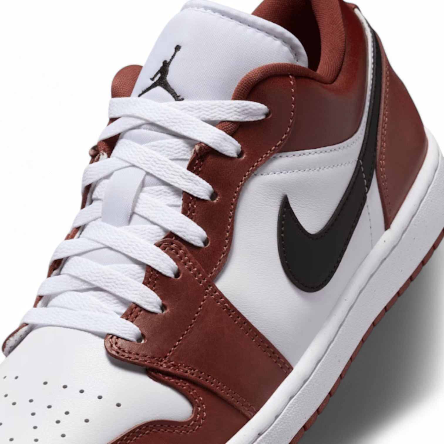 Air Jordan 1 Low' White Bordeaux'