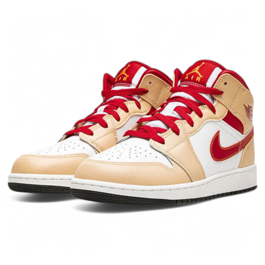 Air Jordan 1 Mid 'Light Curry Cardinal'