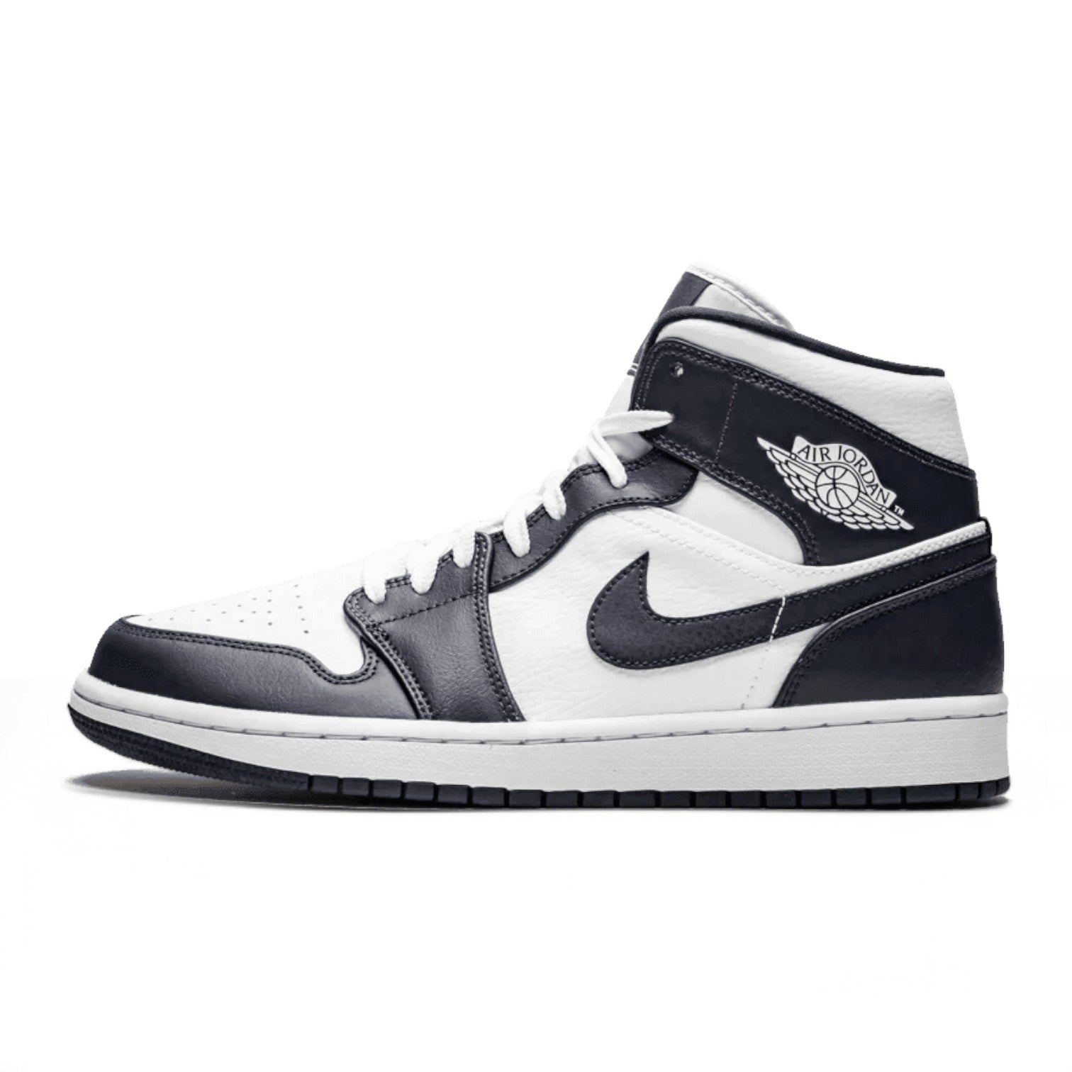 Air Jordan 1 Mid 'White Metallic Gold Obsidian'