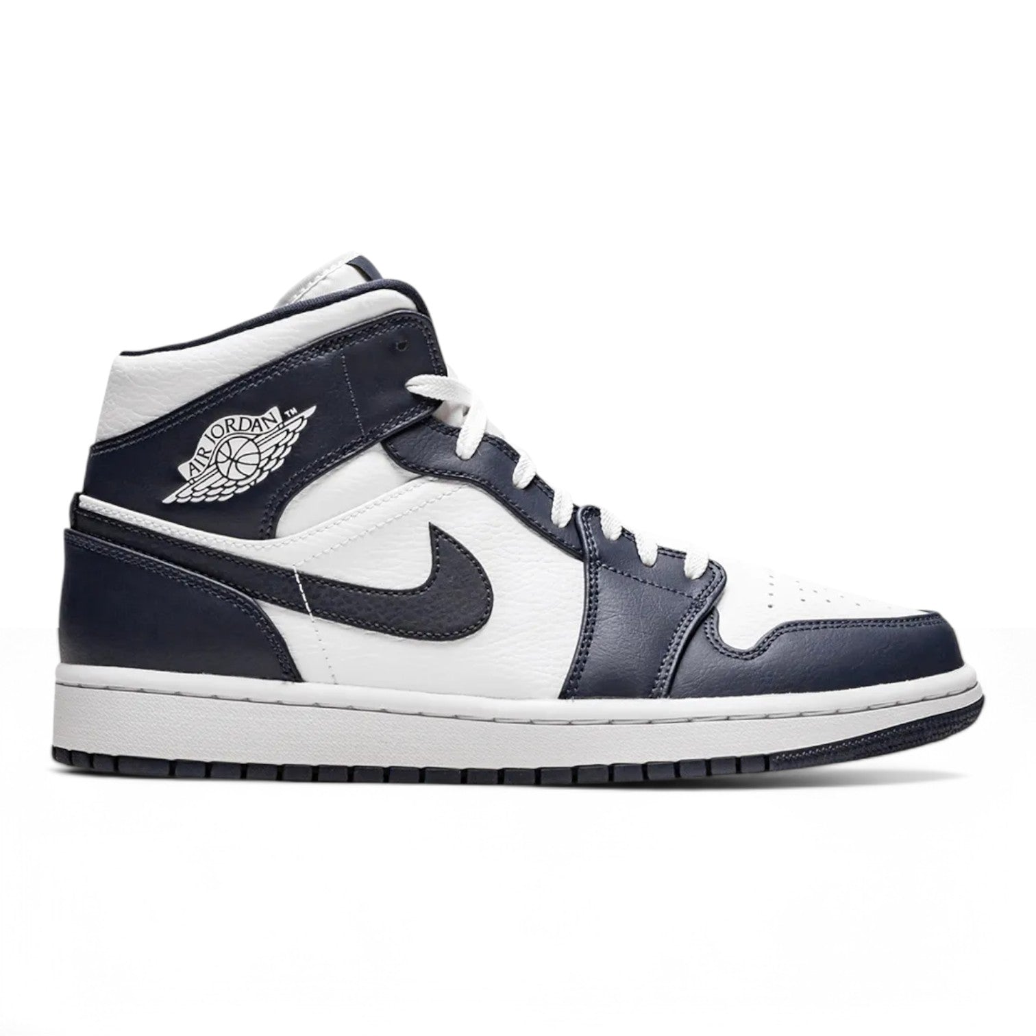 Air Jordan 1 Mid 'White Metallic Gold Obsidian'