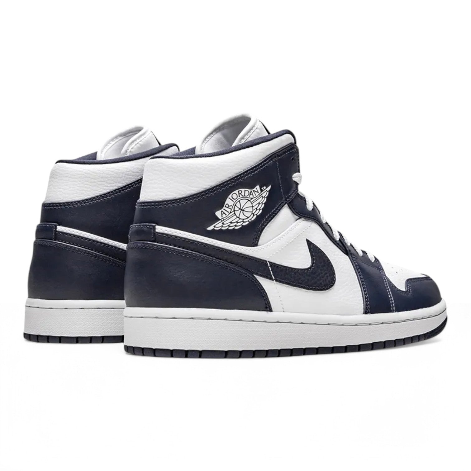 Air Jordan 1 Mid 'White Metallic Gold Obsidian'