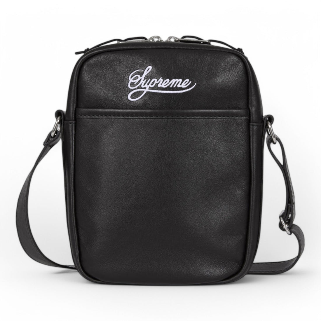 Supreme / Nike Leather Shoulder Bag - Black