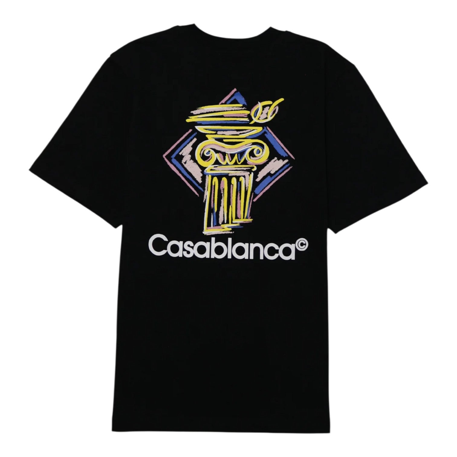 Casablanca Diamond Column Short Sleeve T-Shirt