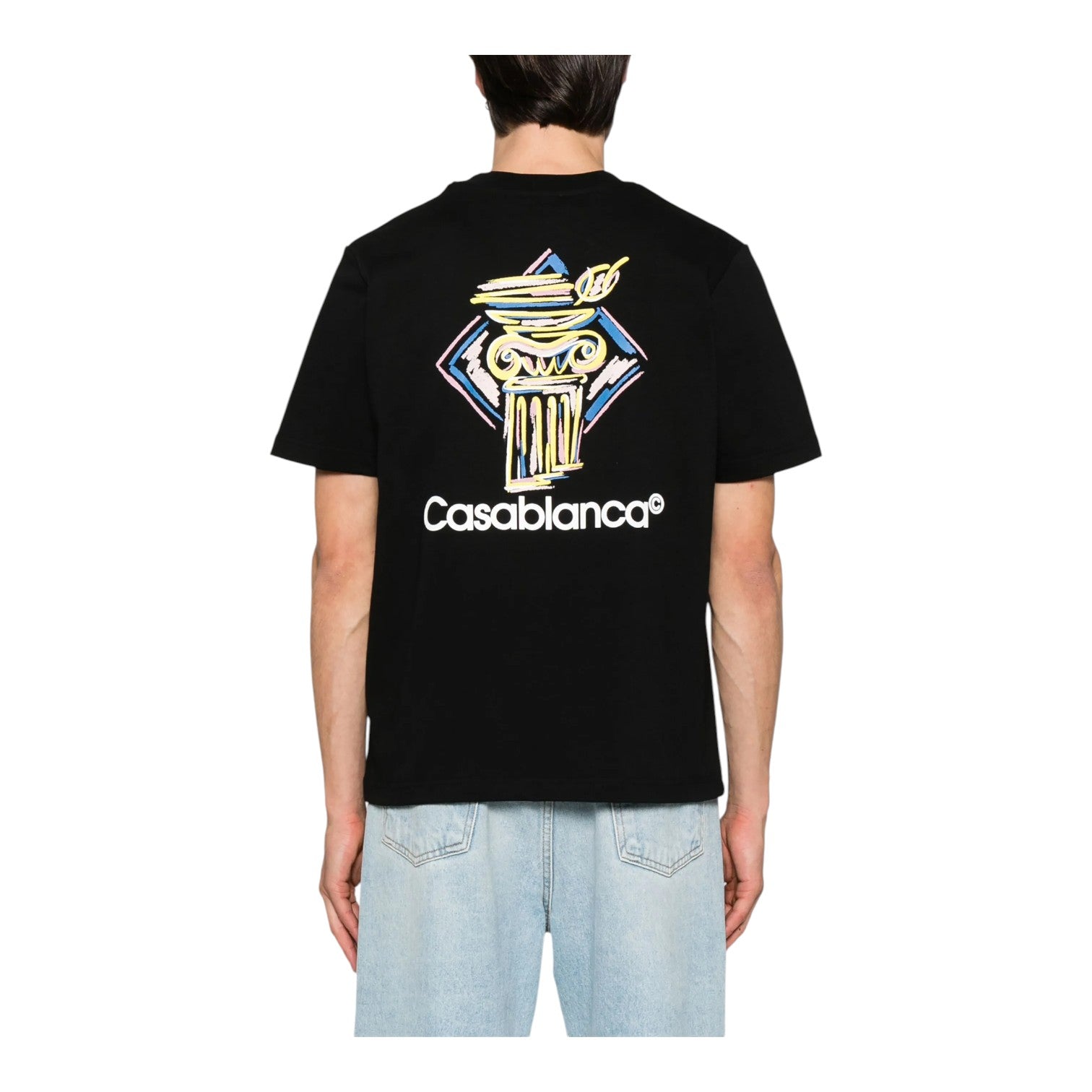 Casablanca Diamond Column Short Sleeve T-Shirt