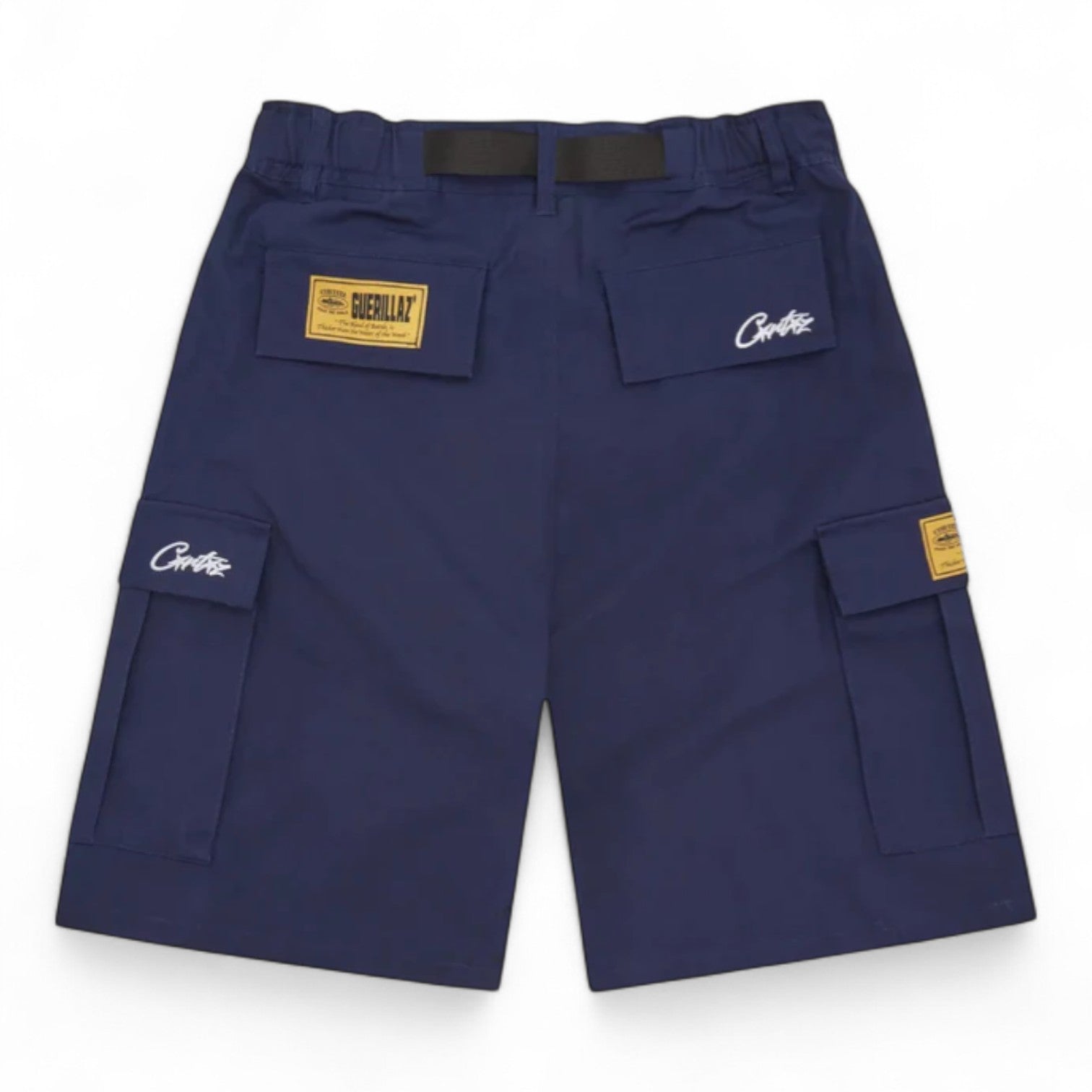 Corteiz Alcatraz Cargo Shorts - Navy