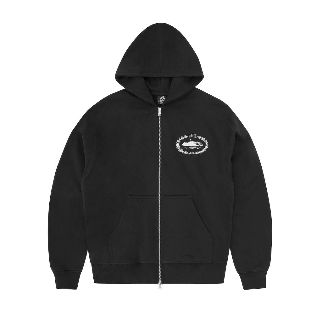 Corteiz BBK Royale Zip Hoodie - Black