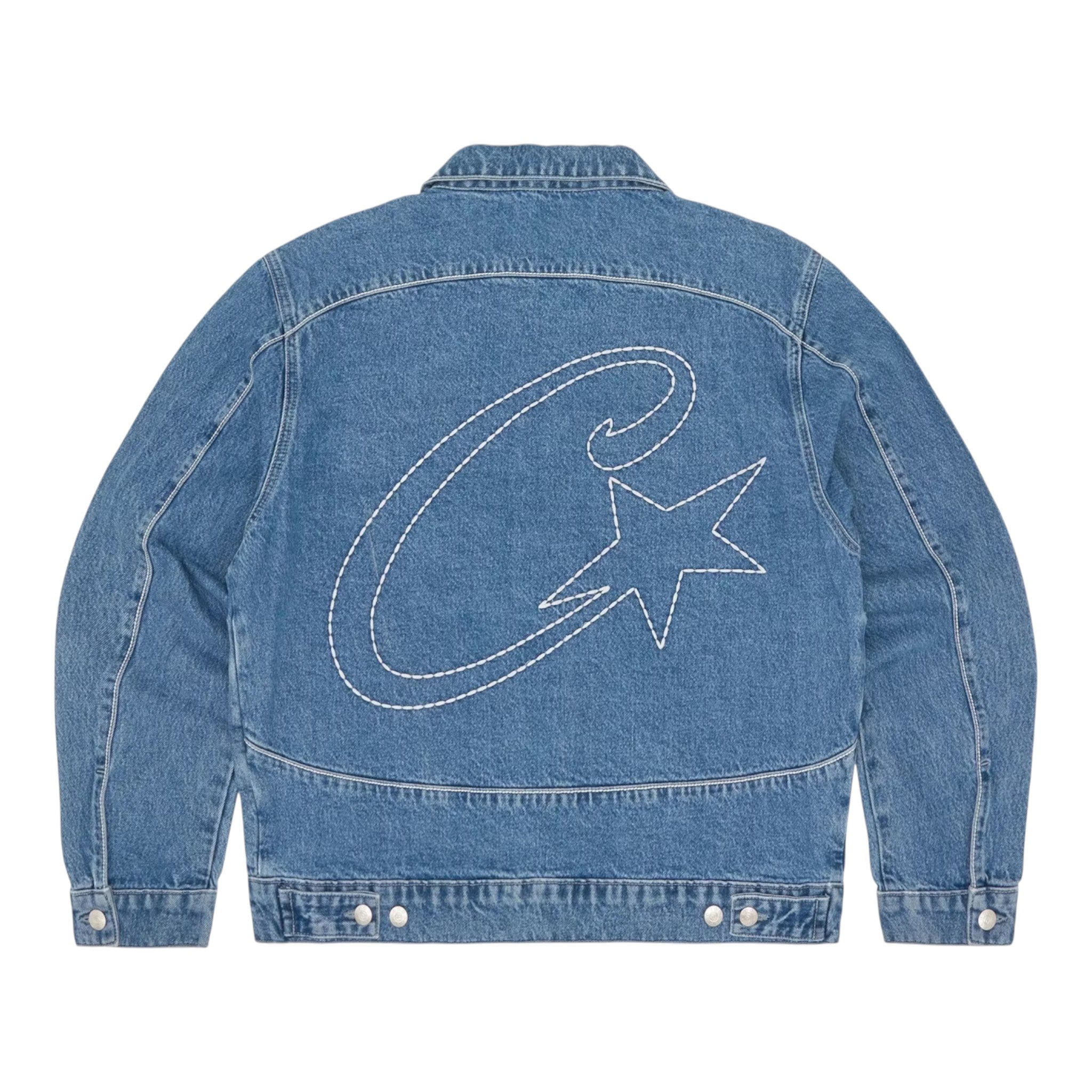 Corteiz C-Star Denim Trucker Jacket 'Blue'