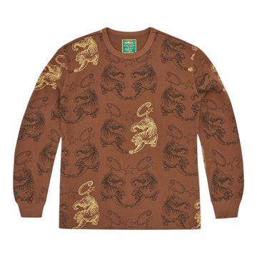 Corteiz Mens Tiger Waffle Longsleeve - Brown