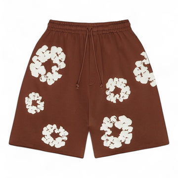 Denim Tears The Cotton Wreath Shorts - Brown