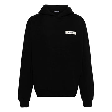 Jacquemus Le Hoodie Gros Grain Top - Black