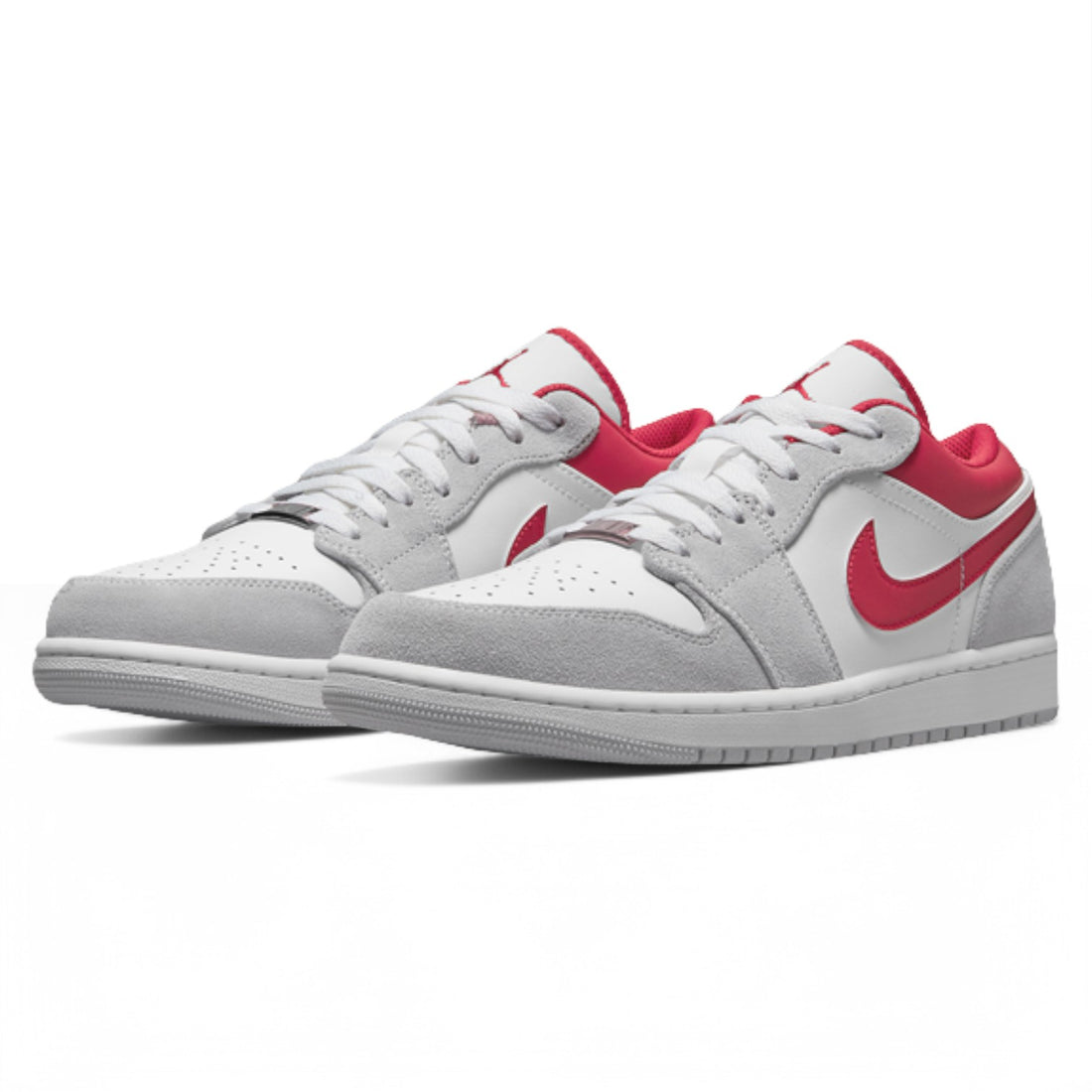 Air Jordan 1 Low 'Light Smoke Grey Gym Red'