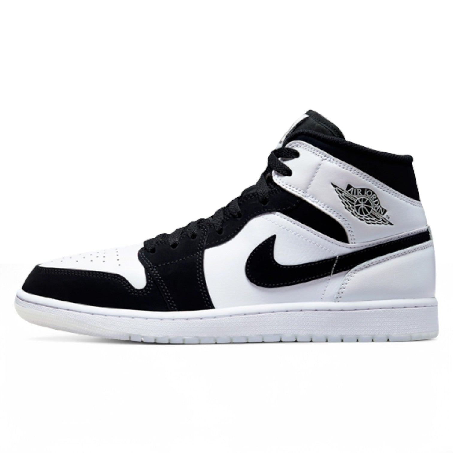 Air Jordan 1 Mid 'White Black Diamond'
