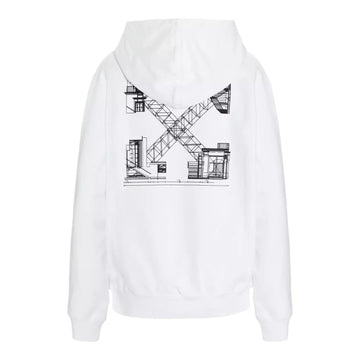 Off-White 'Palace Arrow Cotton Hoodie' Sweatshirt - White