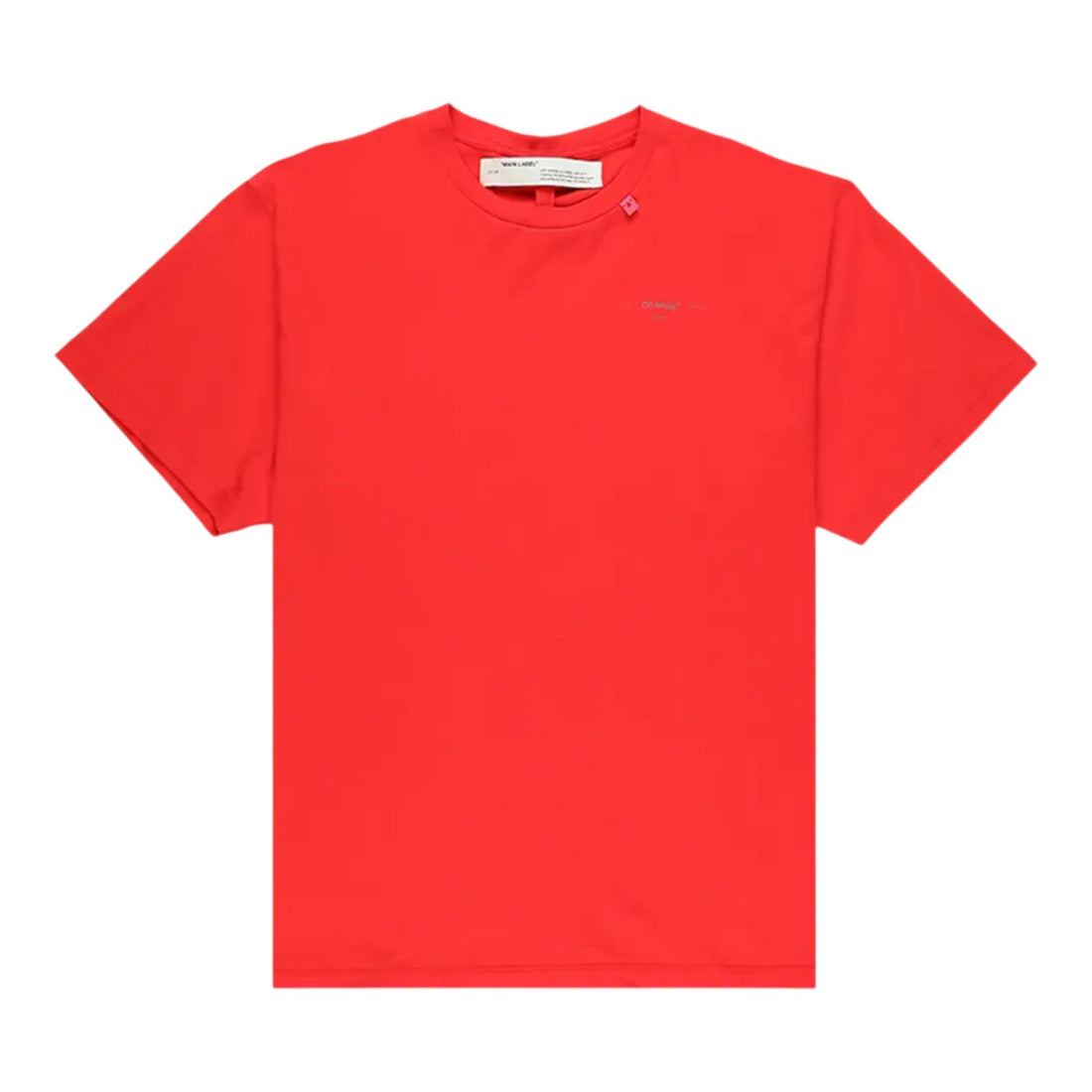 Off-White 'Unfinished T-Shirt' - Red