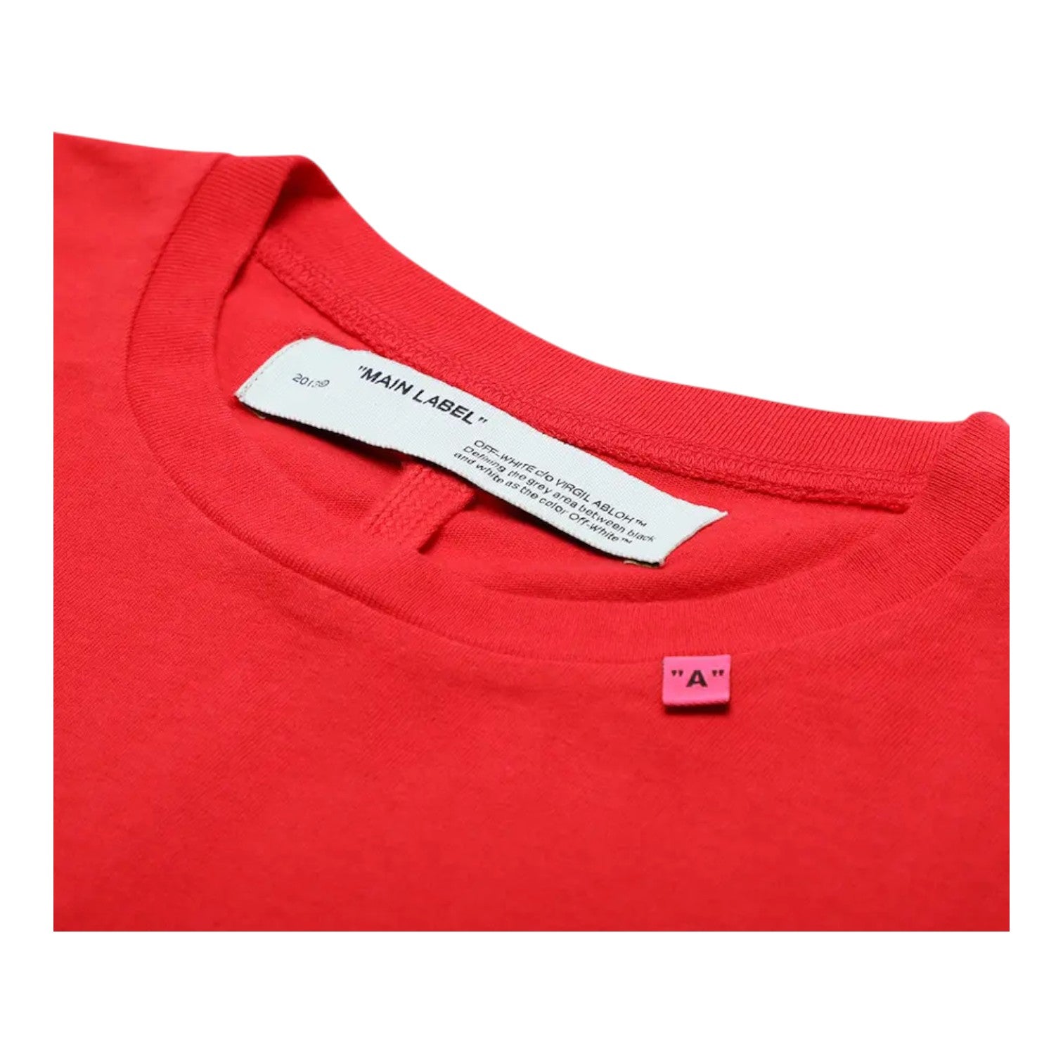 Off-White 'Unfinished T-Shirt' - Red