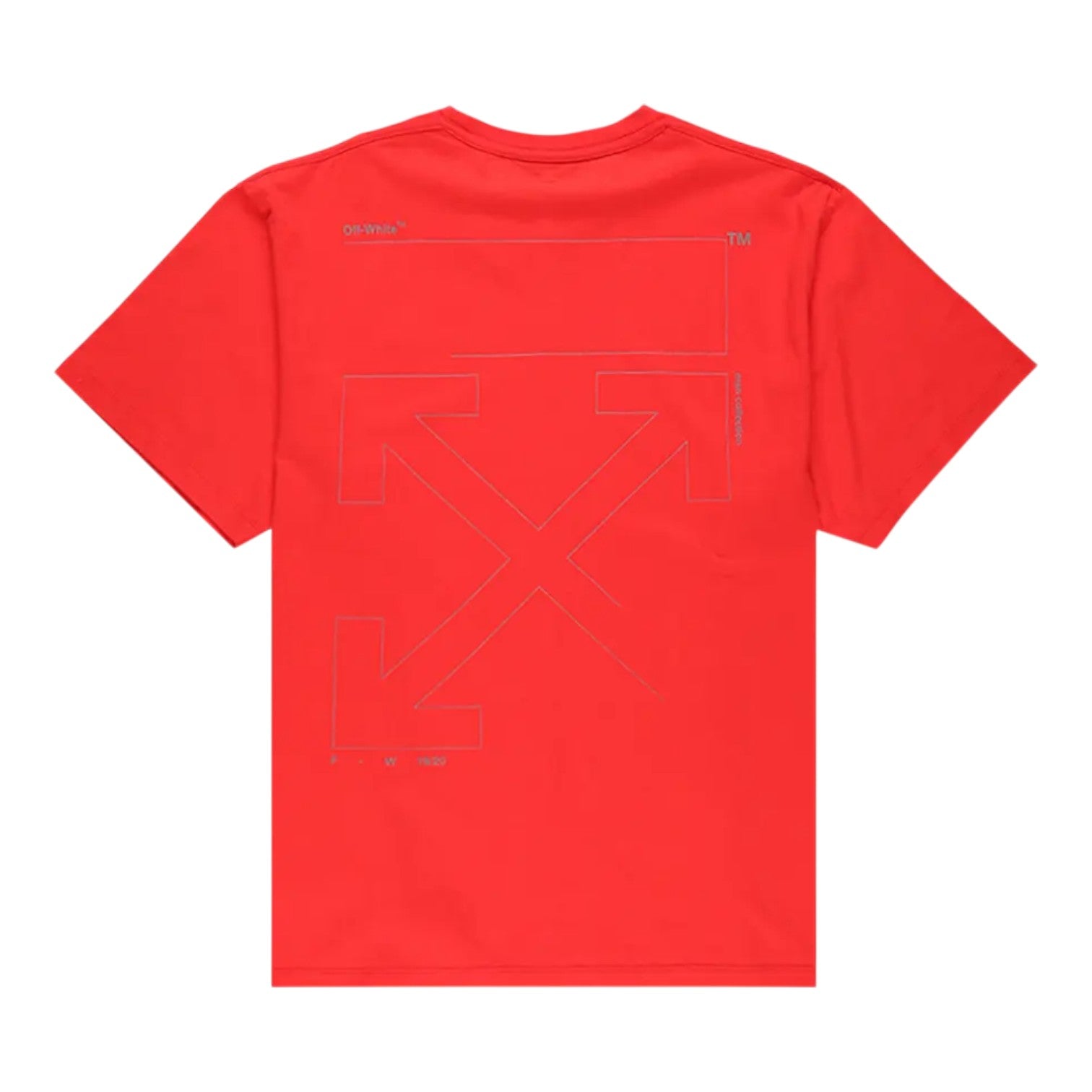 Off-White 'Unfinished T-Shirt' - Red