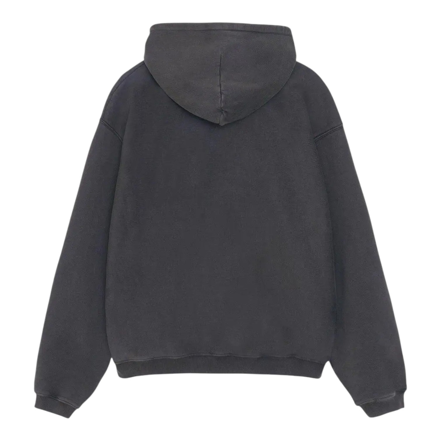 Stussy Faded Graphic Zip Hoodie - Washed Black