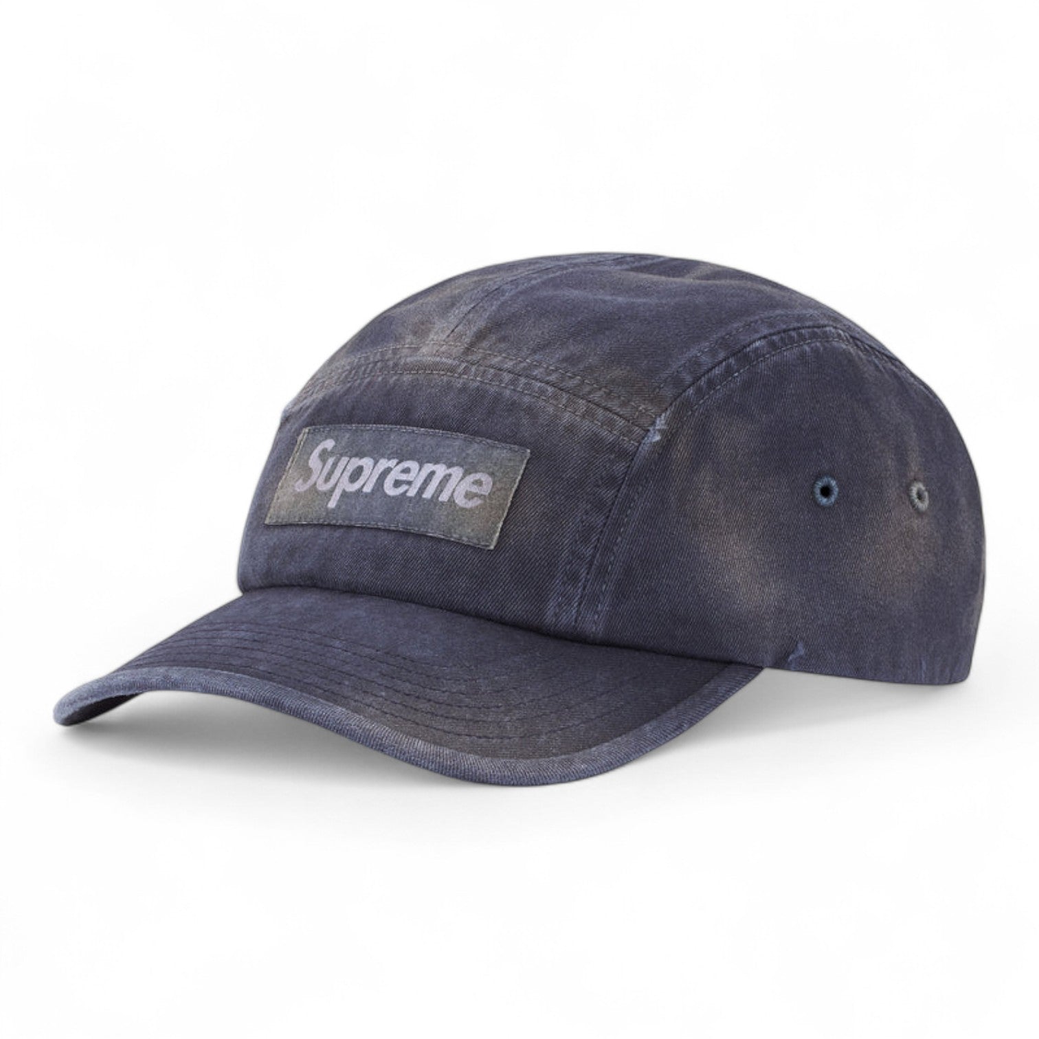 Supreme Overdyed Camp Cap - Navy