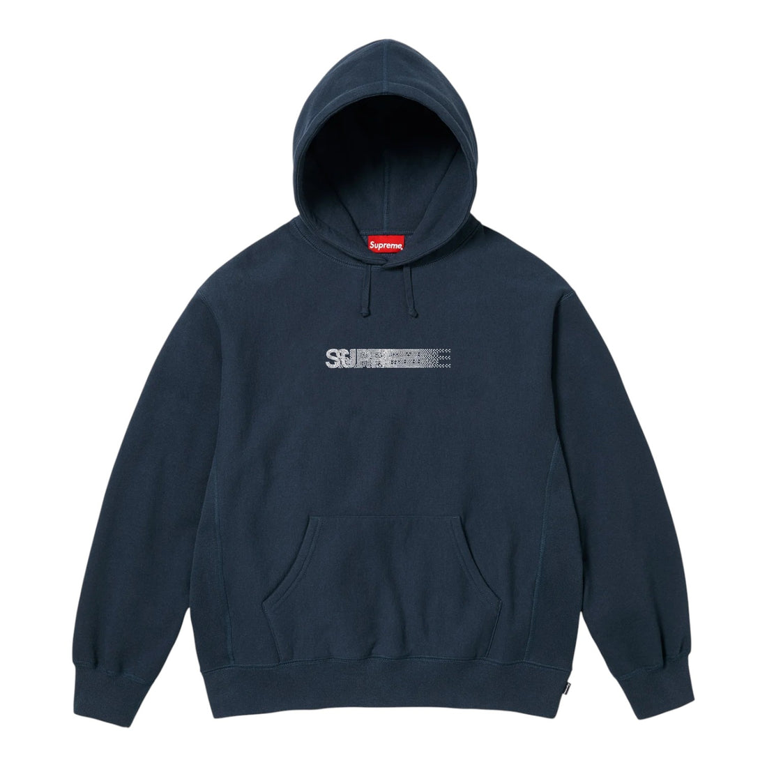 Supreme Swarovski Motion Logo Hooded Sweatshirt - Navy