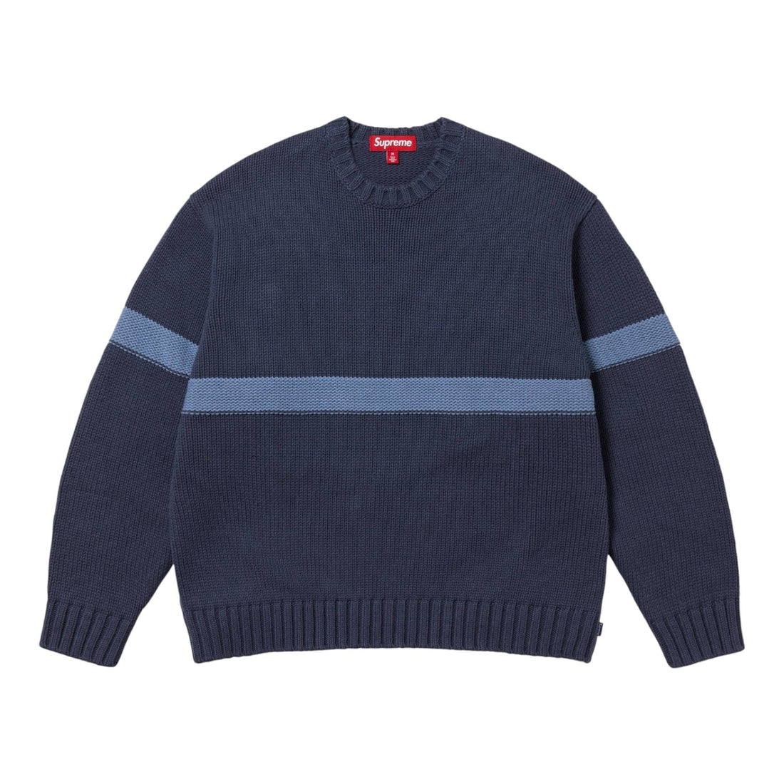 Supreme Tonal Appliqué Sweater - Navy Blue