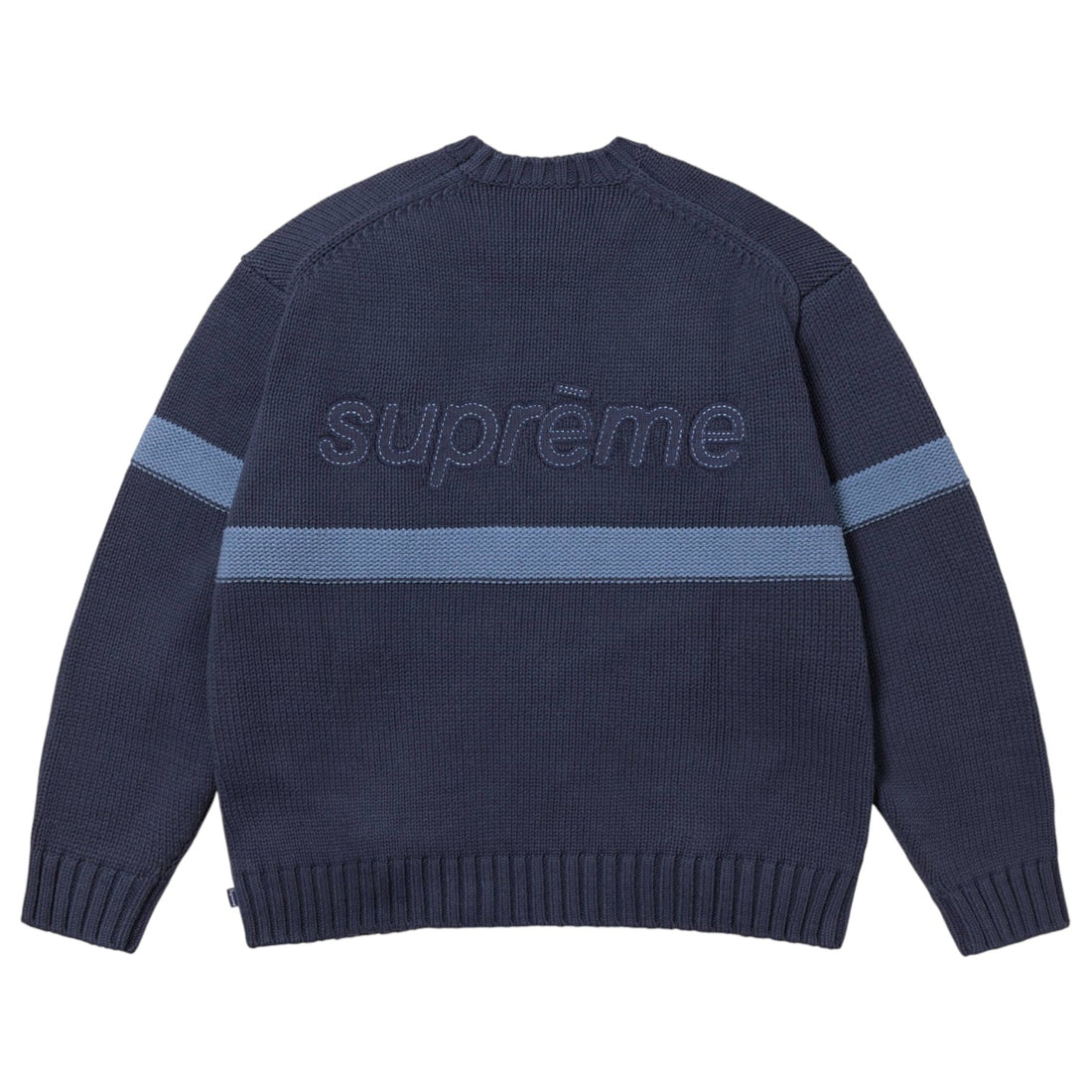 Supreme Tonal Appliqué Sweater - Navy Blue