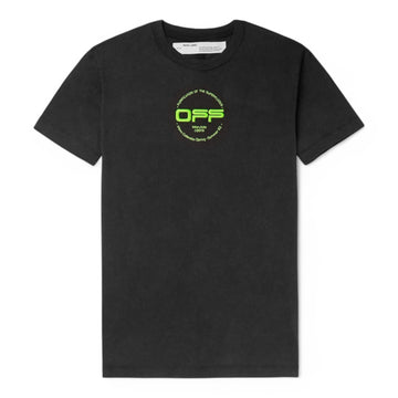 Off-White Oversized Logo Embroidered Cotton T-Shirt 'Black'