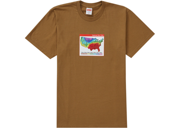 Supreme Weather Tee - Brown