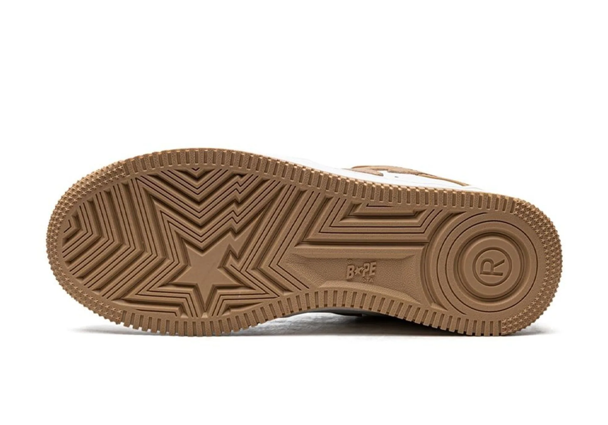 A Bathing Ape BapeSta 'White Beige'