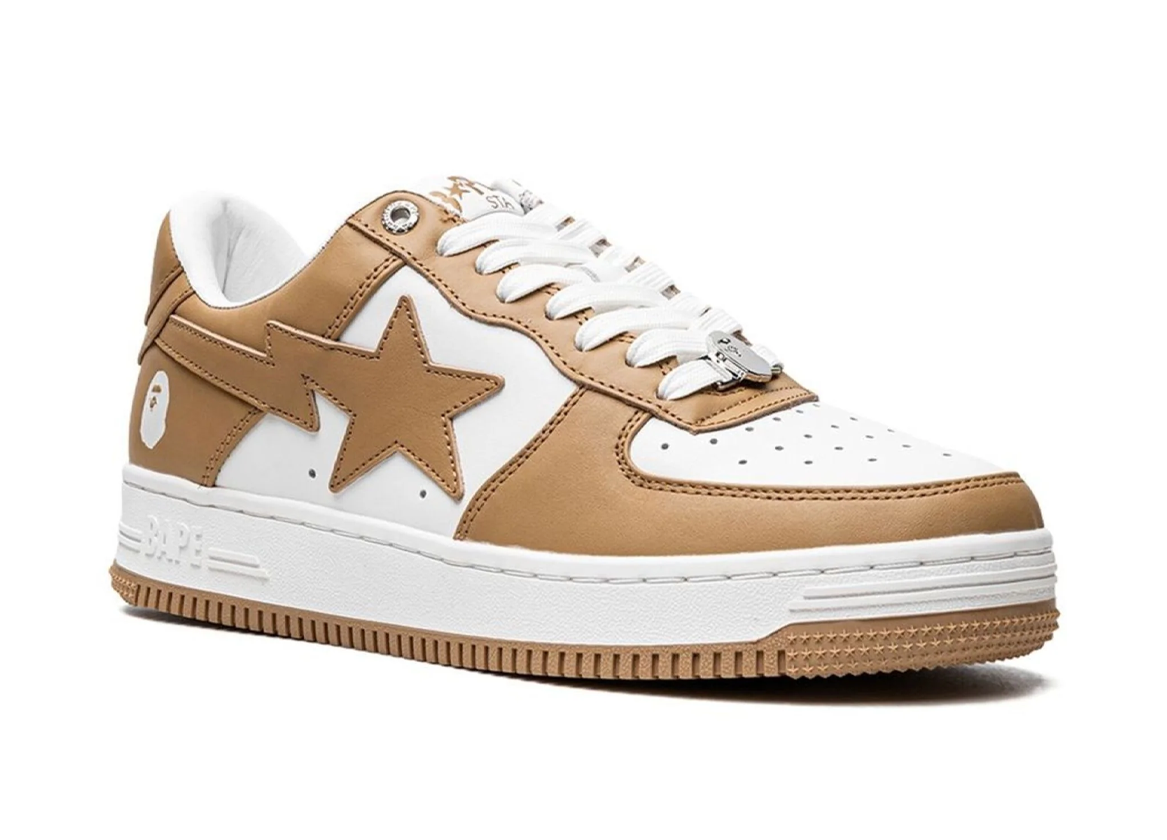 A Bathing Ape BapeSta 'White Beige'