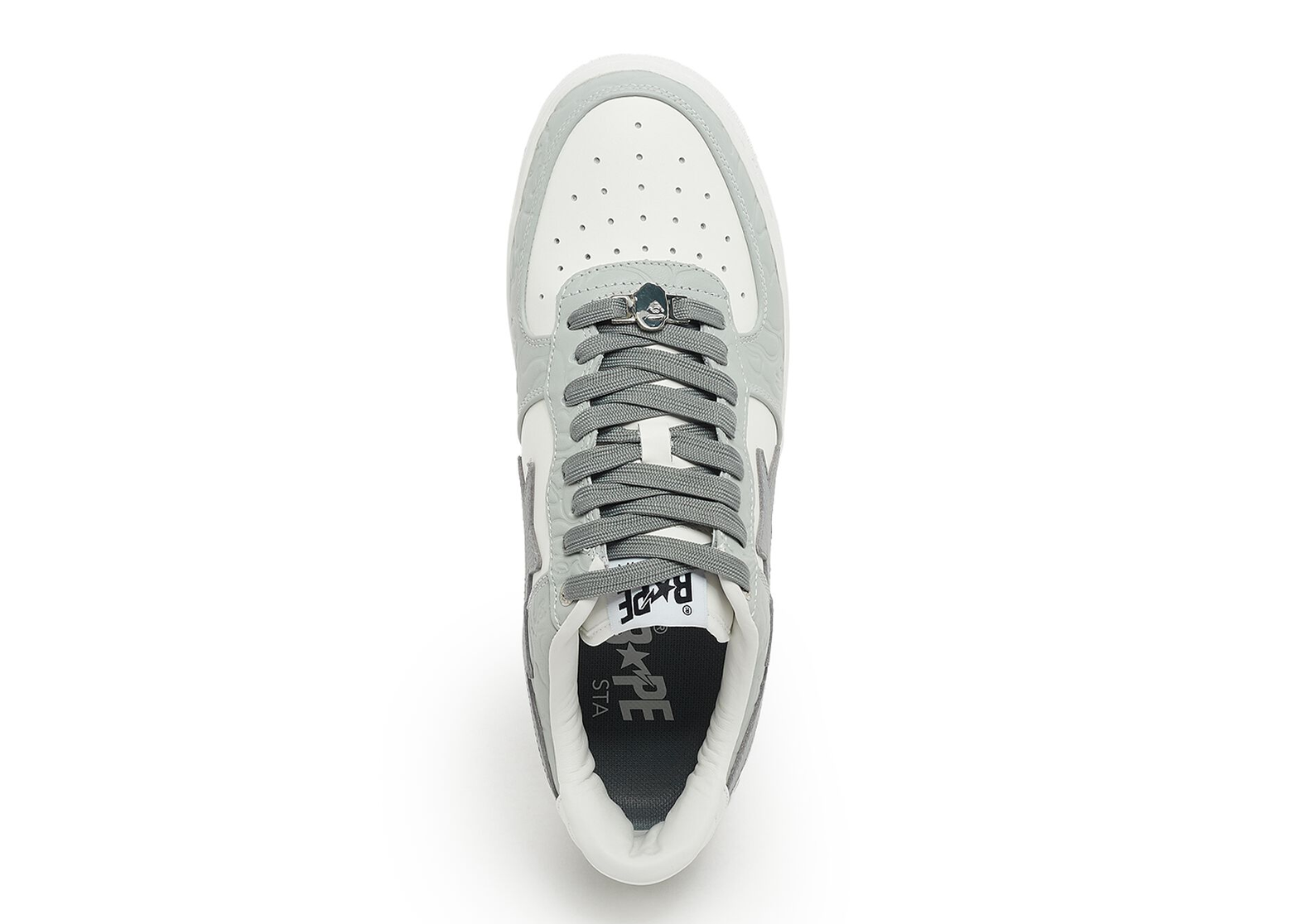 A Bathing Ape BapeSta 'Camo White Grey'