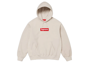 Supreme Box Logo Hooded Sweatshirt (FW24) Stone