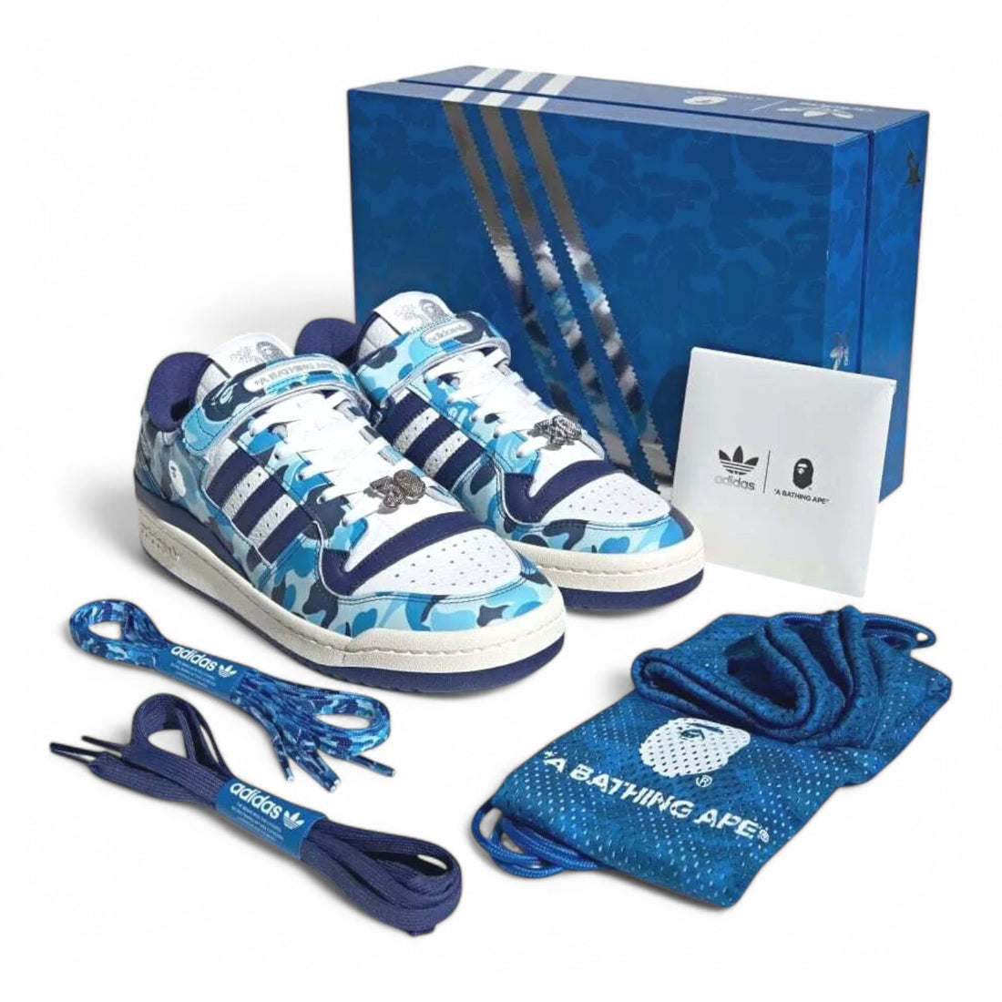 Adidas Forum 84' Low Bape 30th Anniversary - Blue Camo