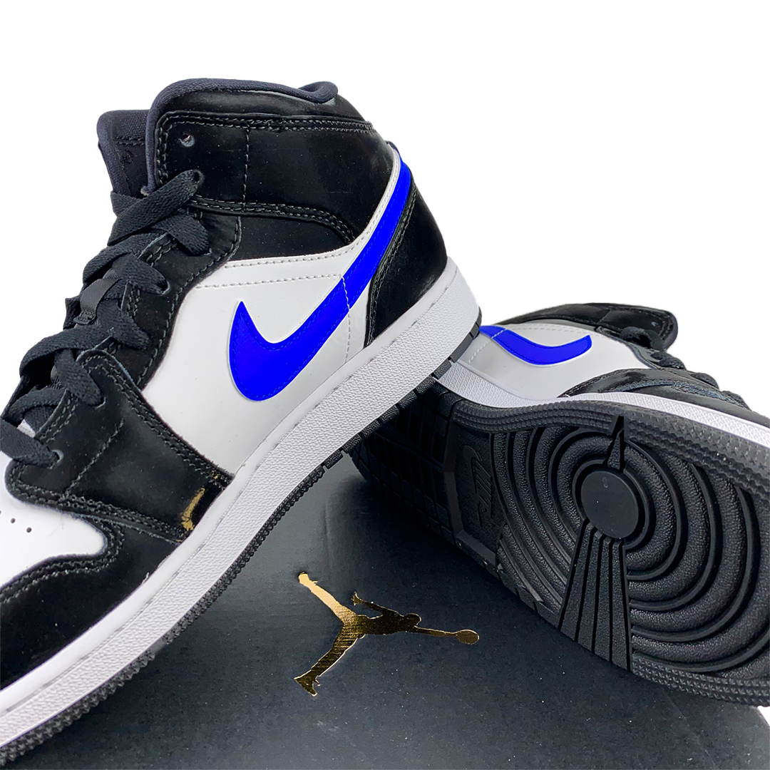 Air Jordan 1 Mid 'Black Racer Blue White'