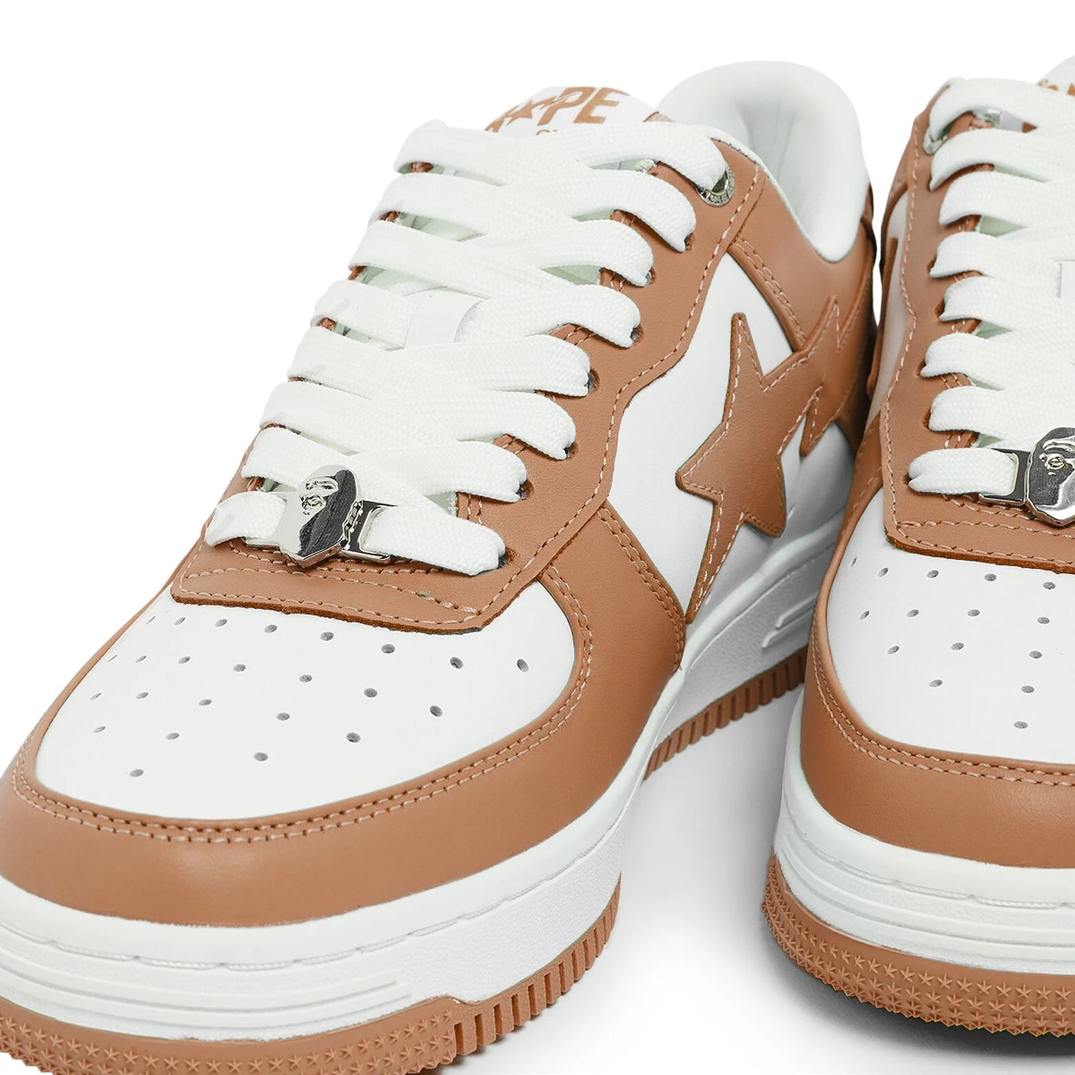 A Bathing Ape BapeSta 'White Beige'