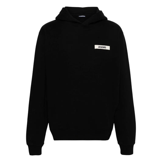 Jacquemus Le Hoodie Gros Grain Top - Black