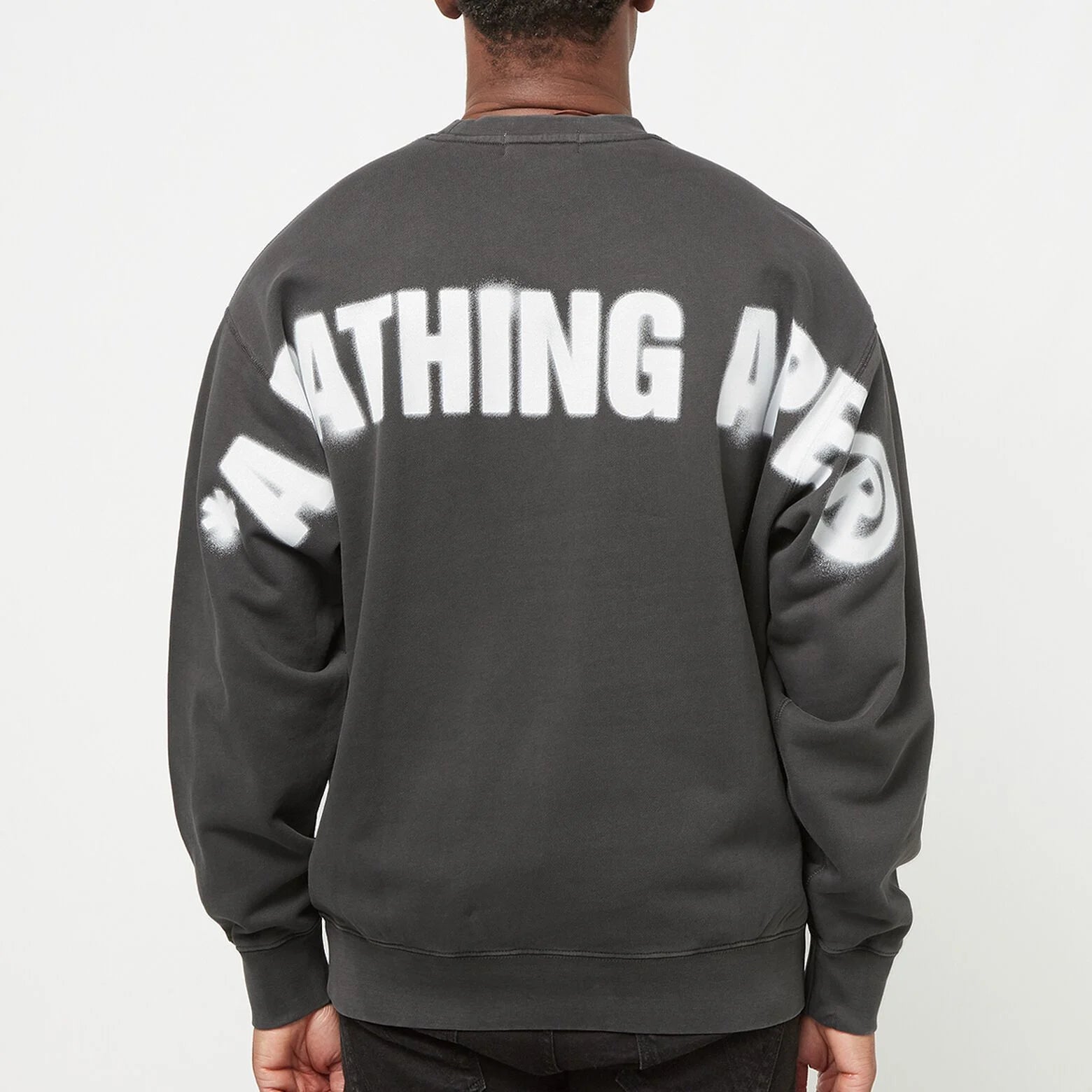 A Bathing Ape Spray Ape Head Garmint Dyed Crewneck