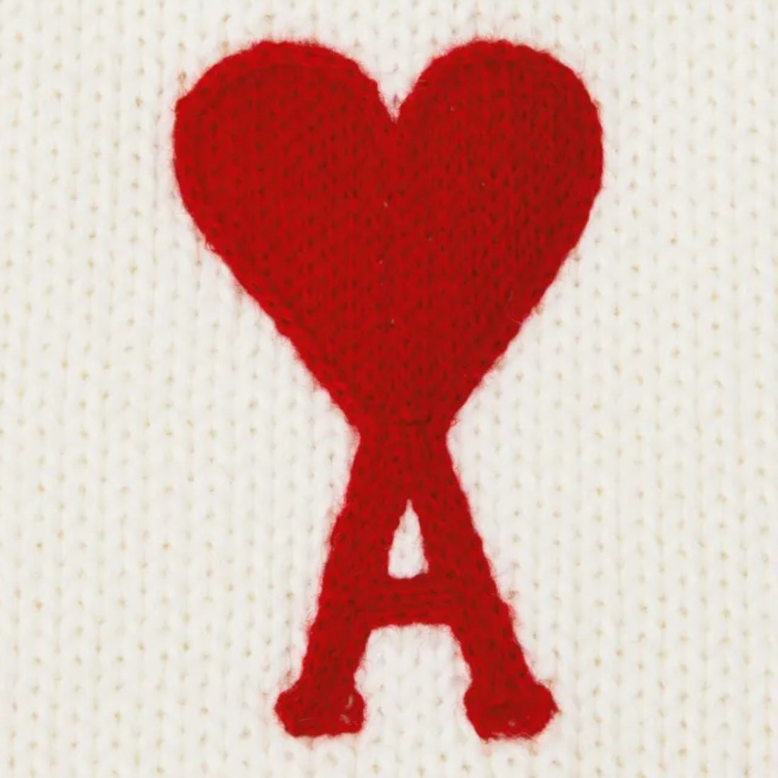 AMI Paris Ami De Coeur V-Neck Vest - White