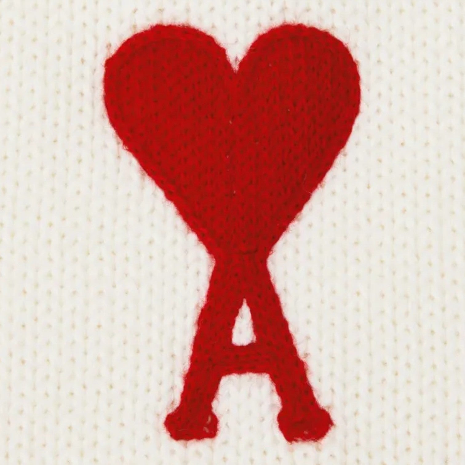 AMI Paris Ami De Coeur V-Neck Vest - White