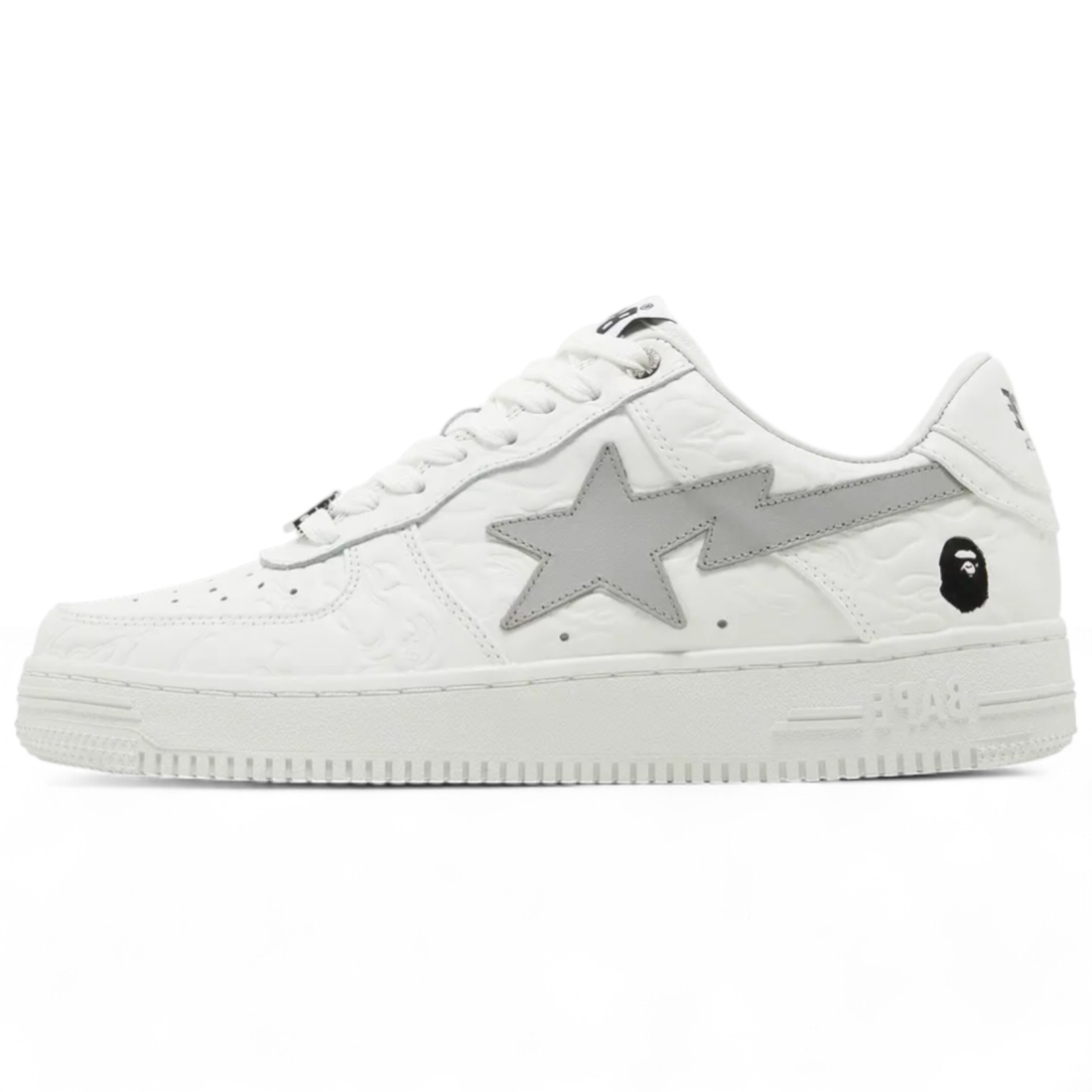 A Bathing Ape BapeSta Line Camo White