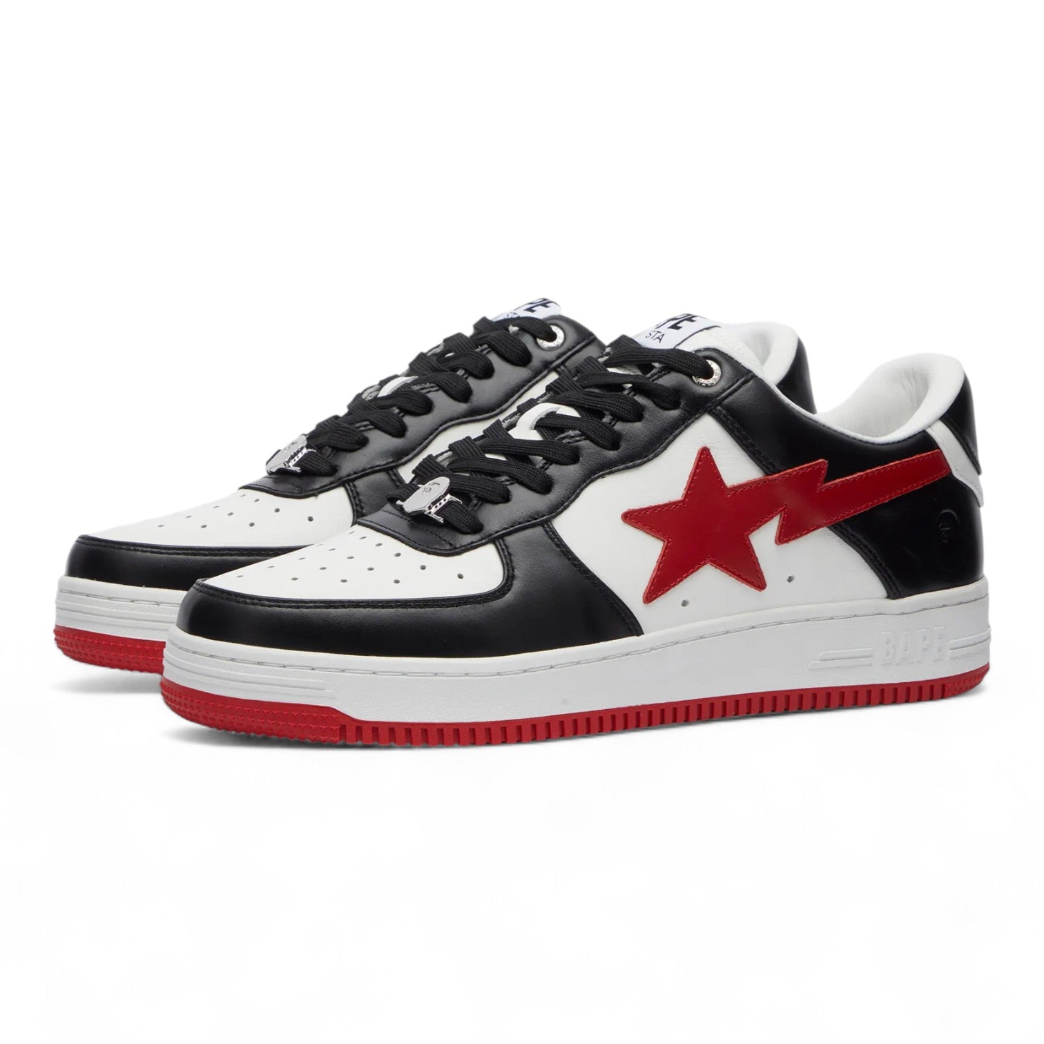 A Bathing Ape Bape Sta - White Black Red