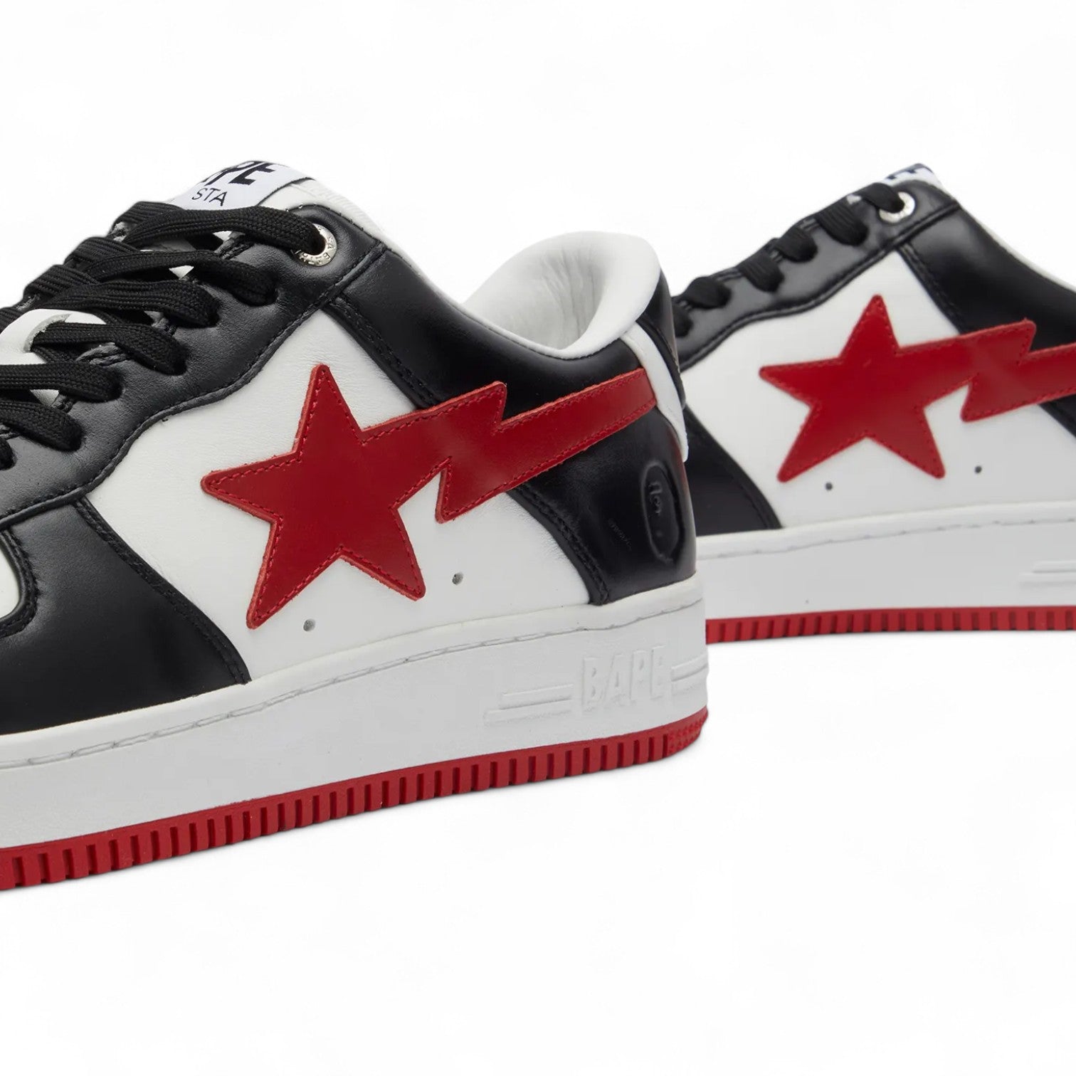 A Bathing Ape Bape Sta - White Black Red