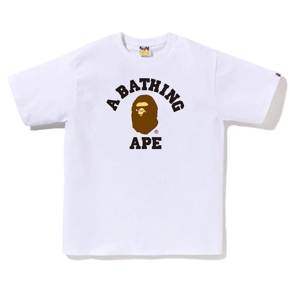 A Bathing Ape College Tee - White