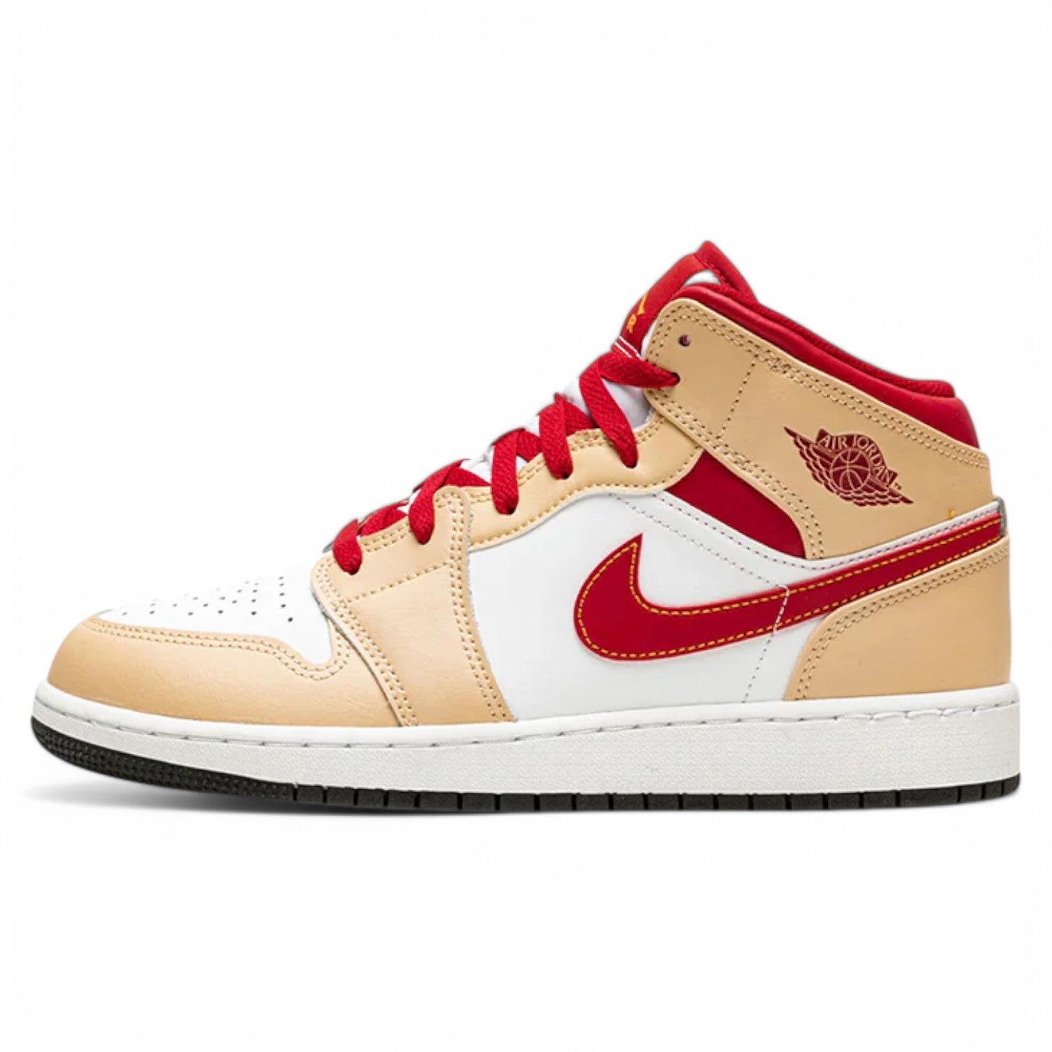 Air Jordan 1 Mid 'Light Curry Cardinal'