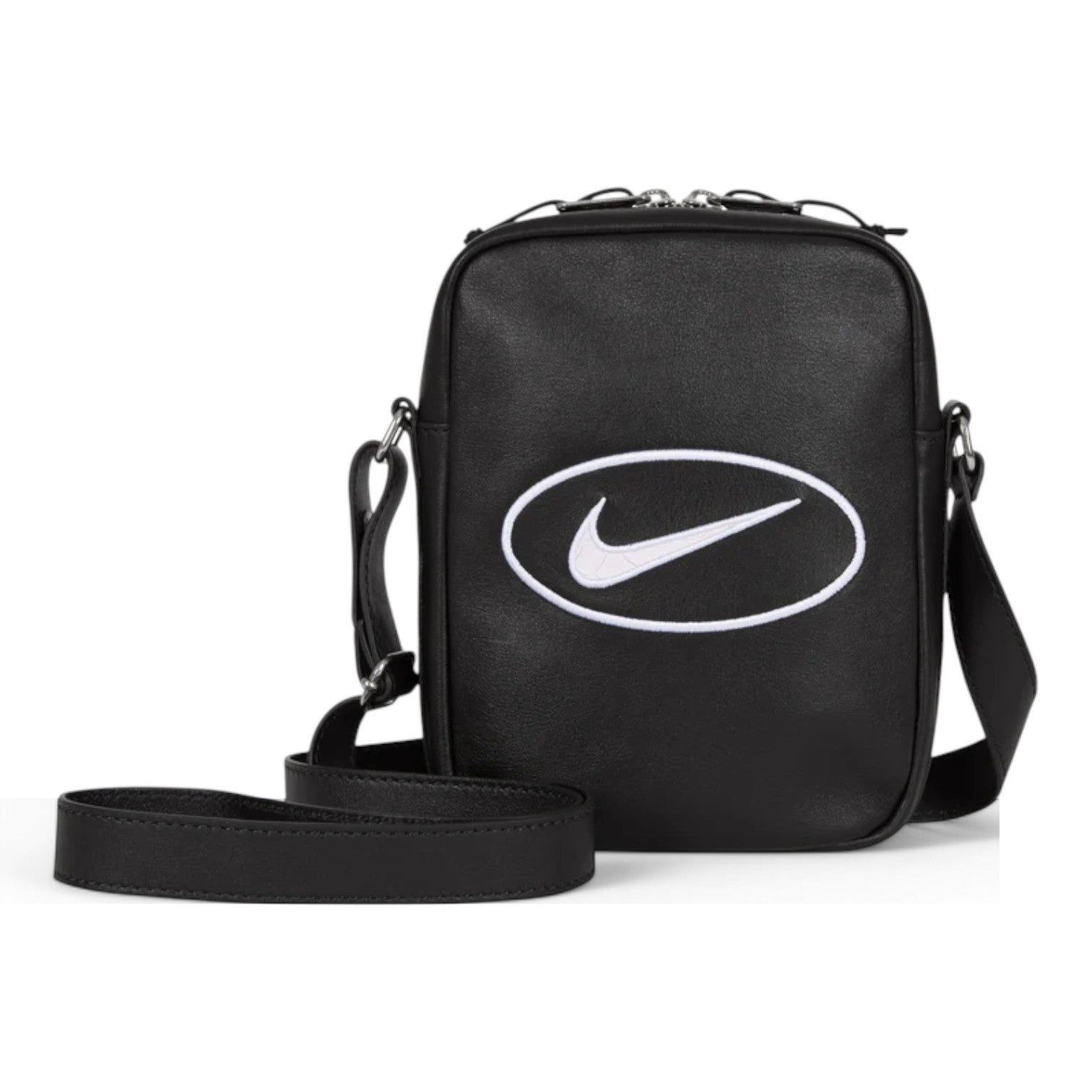 Supreme / Nike Leather Shoulder Bag - Black