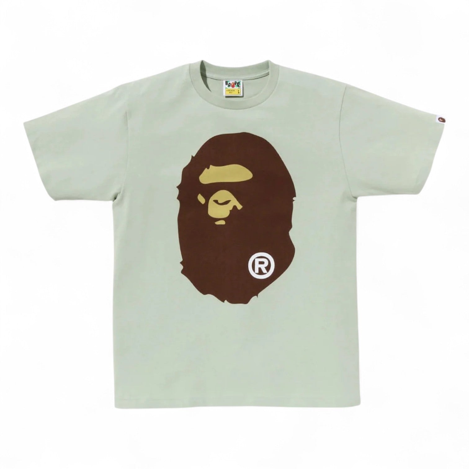 Bape Pigment Big Ape Head Tee - Mint Green